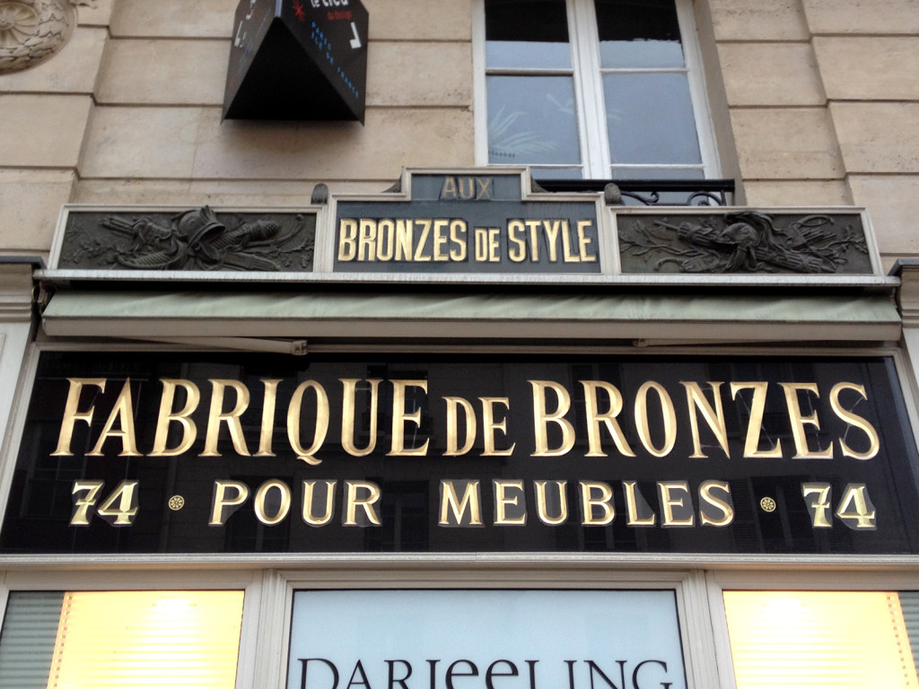 Fabrique de Bronzes Enseigne