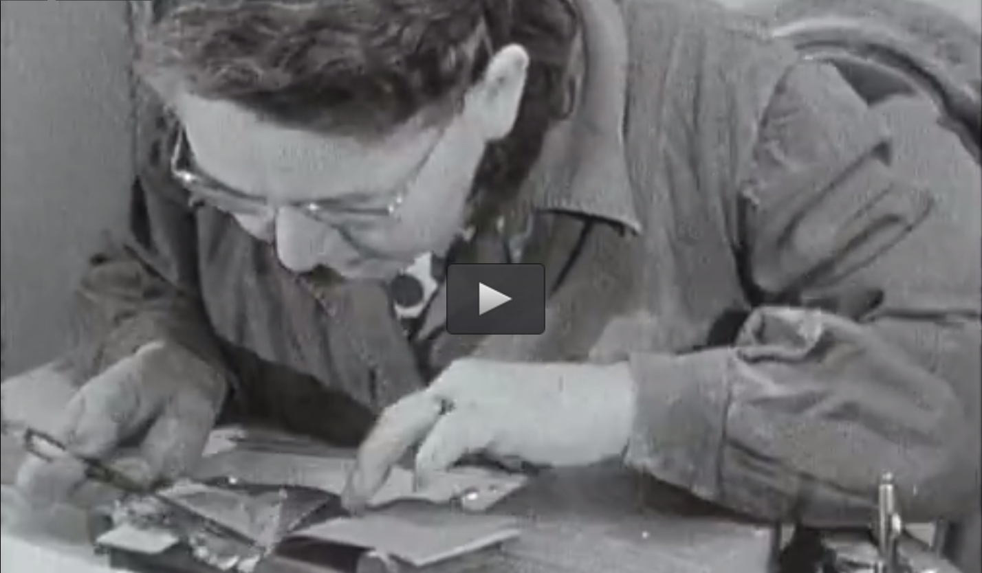 Fabrication des feuilles d'or à Paris (1969)